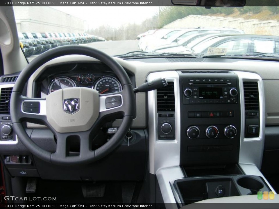 Dark Slate/Medium Graystone Interior Dashboard for the 2011 Dodge Ram 2500 HD SLT Mega Cab 4x4 #46747217