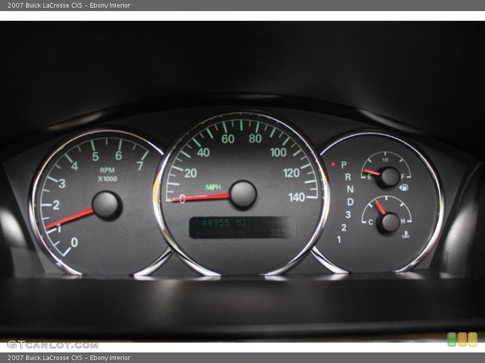 Ebony Interior Gauges for the 2007 Buick LaCrosse CXS #46748138