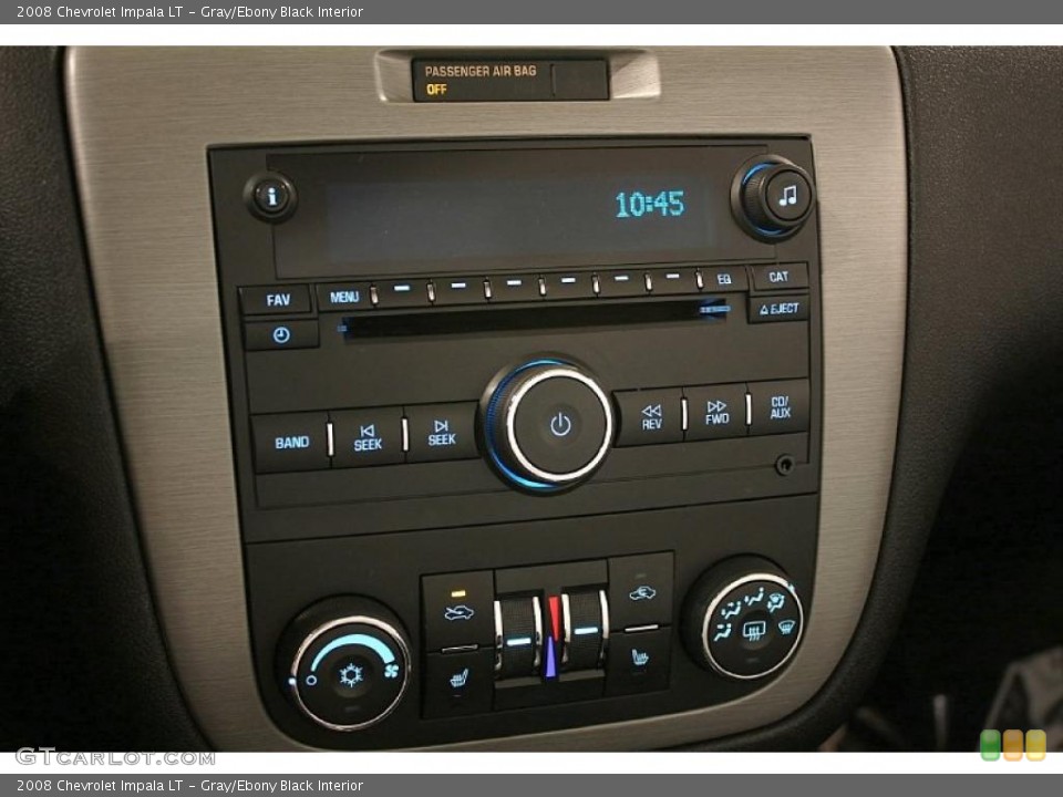 Gray/Ebony Black Interior Controls for the 2008 Chevrolet Impala LT #46748495