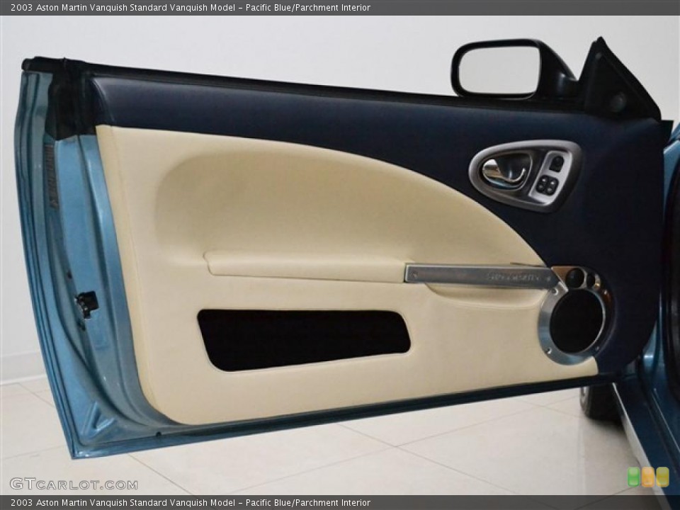 Pacific Blue/Parchment Interior Door Panel for the 2003 Aston Martin Vanquish  #46750719