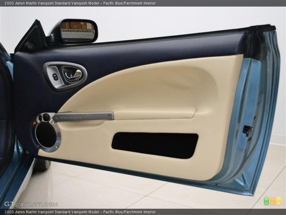 Pacific Blue/Parchment Interior Door Panel for the 2003 Aston Martin Vanquish  #46750731