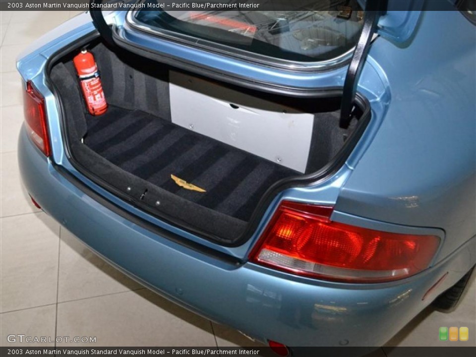 Pacific Blue/Parchment Interior Trunk for the 2003 Aston Martin Vanquish  #46750851