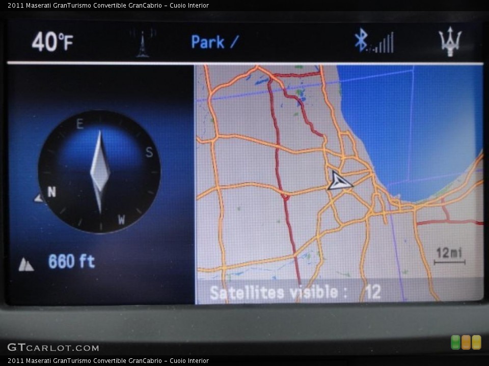 Cuoio Interior Navigation for the 2011 Maserati GranTurismo Convertible GranCabrio #46751325