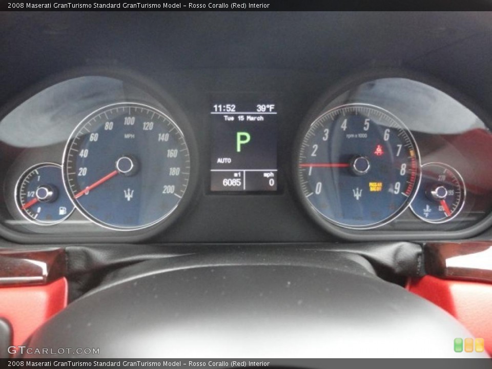 Rosso Corallo (Red) Interior Gauges for the 2008 Maserati GranTurismo  #46751781