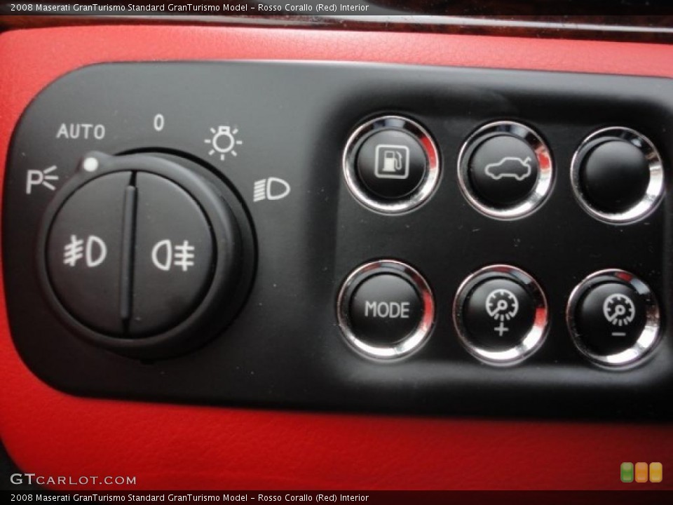 Rosso Corallo (Red) Interior Controls for the 2008 Maserati GranTurismo  #46751847