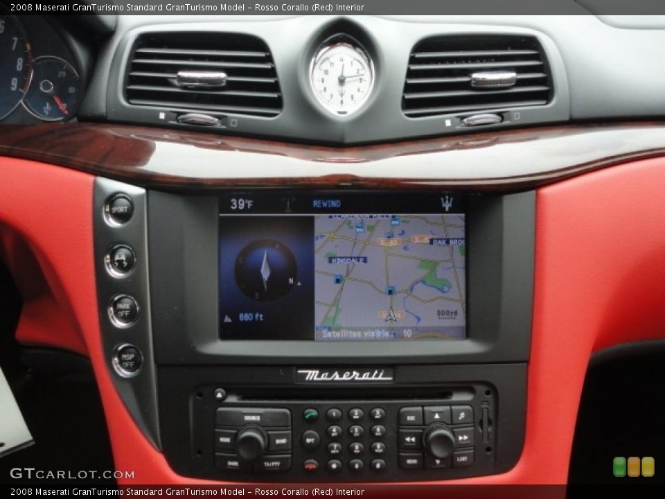 Rosso Corallo (Red) Interior Navigation for the 2008 Maserati GranTurismo  #46751862