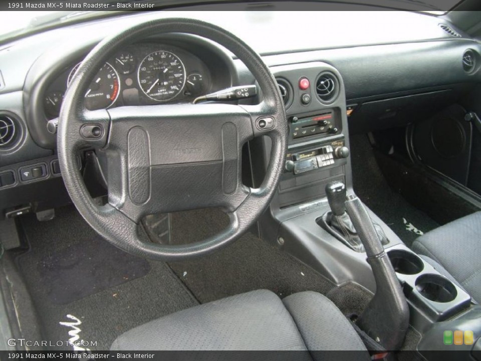 Black 1991 Mazda MX-5 Miata Interiors
