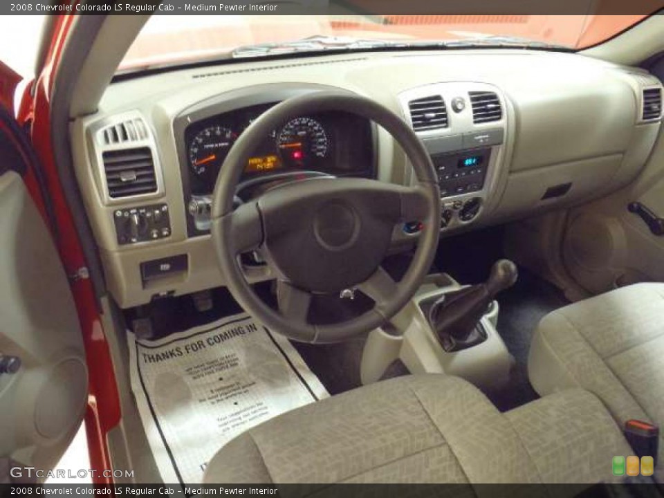 Medium Pewter Interior Prime Interior for the 2008 Chevrolet Colorado LS Regular Cab #46753002