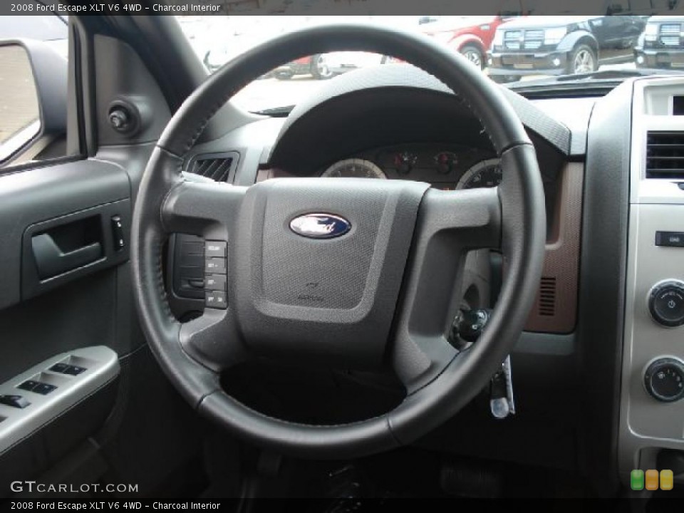 Charcoal Interior Steering Wheel for the 2008 Ford Escape XLT V6 4WD #46753296