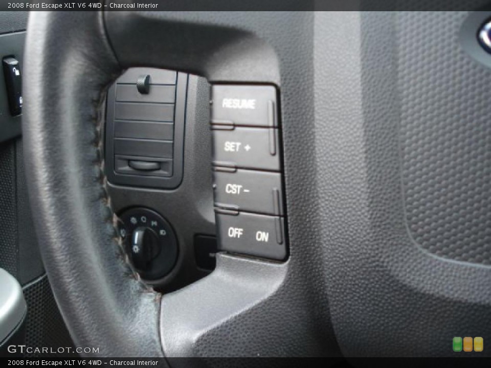 Charcoal Interior Controls for the 2008 Ford Escape XLT V6 4WD #46753311
