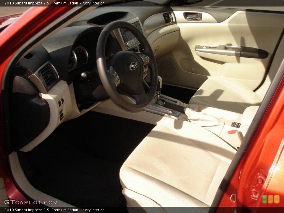 Ivory Interior Photo for the 2010 Subaru Impreza 2.5i Premium Sedan #46753581