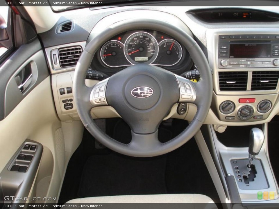 Ivory Interior Steering Wheel for the 2010 Subaru Impreza 2.5i Premium Sedan #46753629