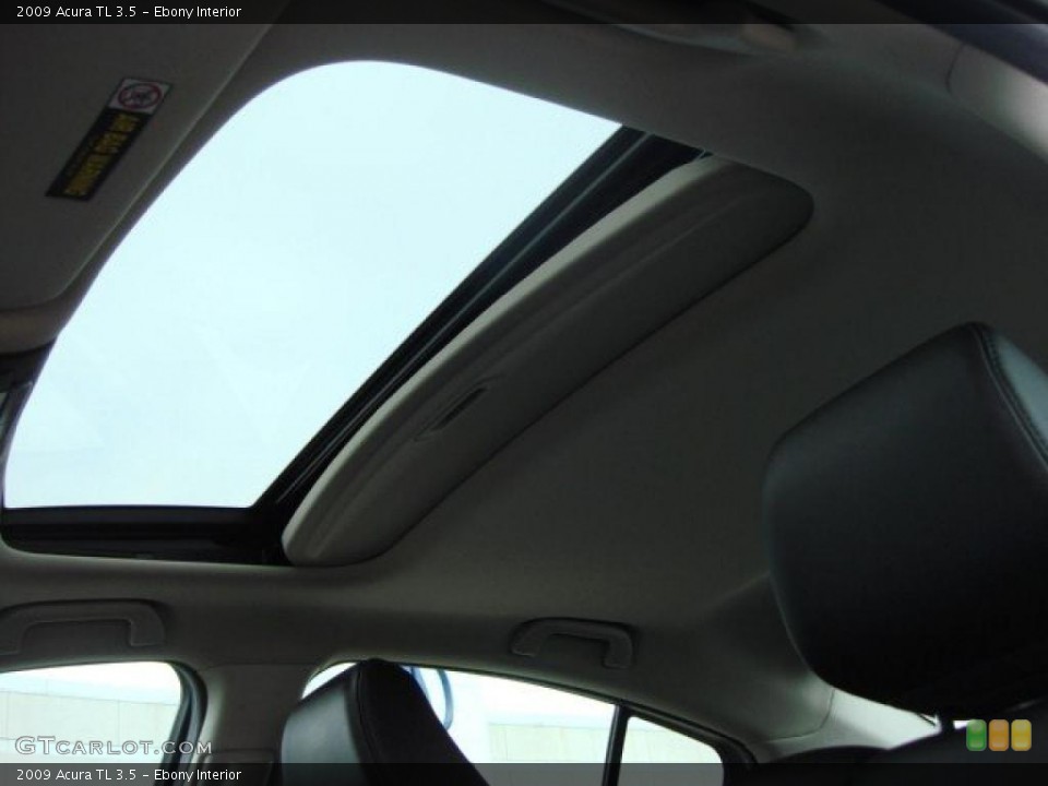 Ebony Interior Sunroof for the 2009 Acura TL 3.5 #46754115