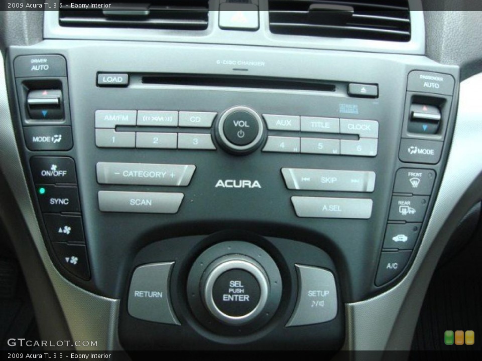 Ebony Interior Controls for the 2009 Acura TL 3.5 #46754181