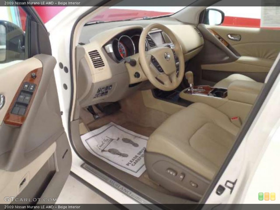 Beige Interior Photo for the 2009 Nissan Murano LE AWD #46754511