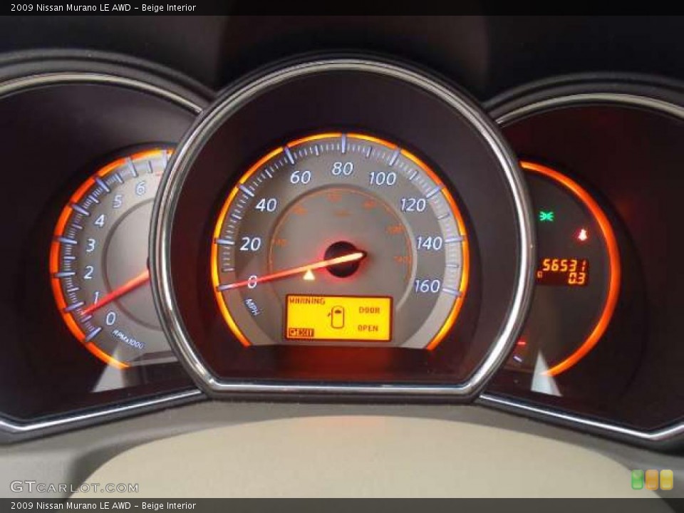 Beige Interior Gauges for the 2009 Nissan Murano LE AWD #46754577
