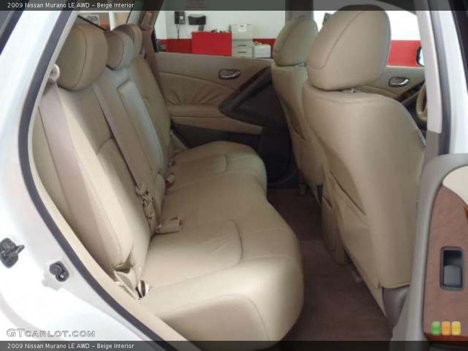 Beige Interior Photo for the 2009 Nissan Murano LE AWD #46754655