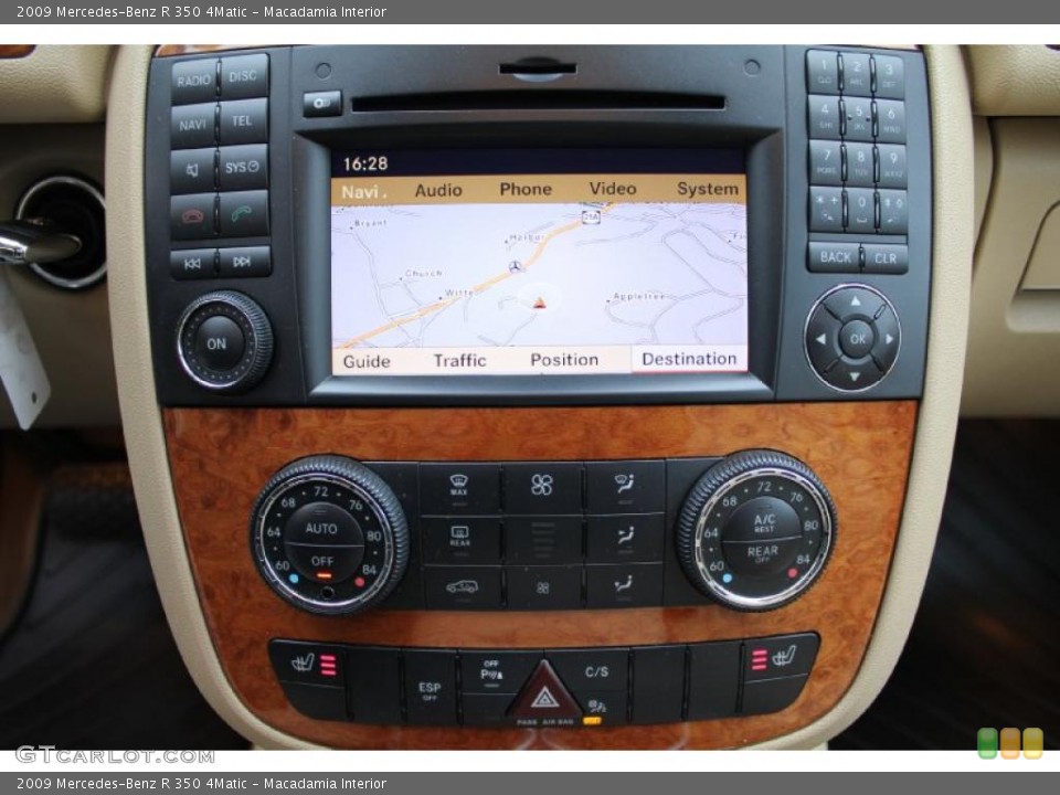 Macadamia Interior Controls for the 2009 Mercedes-Benz R 350 4Matic #46756179