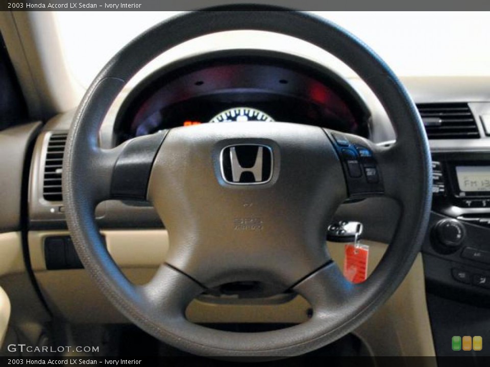 Ivory Interior Steering Wheel for the 2003 Honda Accord LX Sedan #46756287