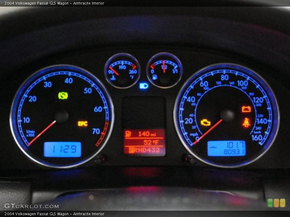 Anthracite Interior Gauges for the 2004 Volkswagen Passat GLS Wagon #46756551