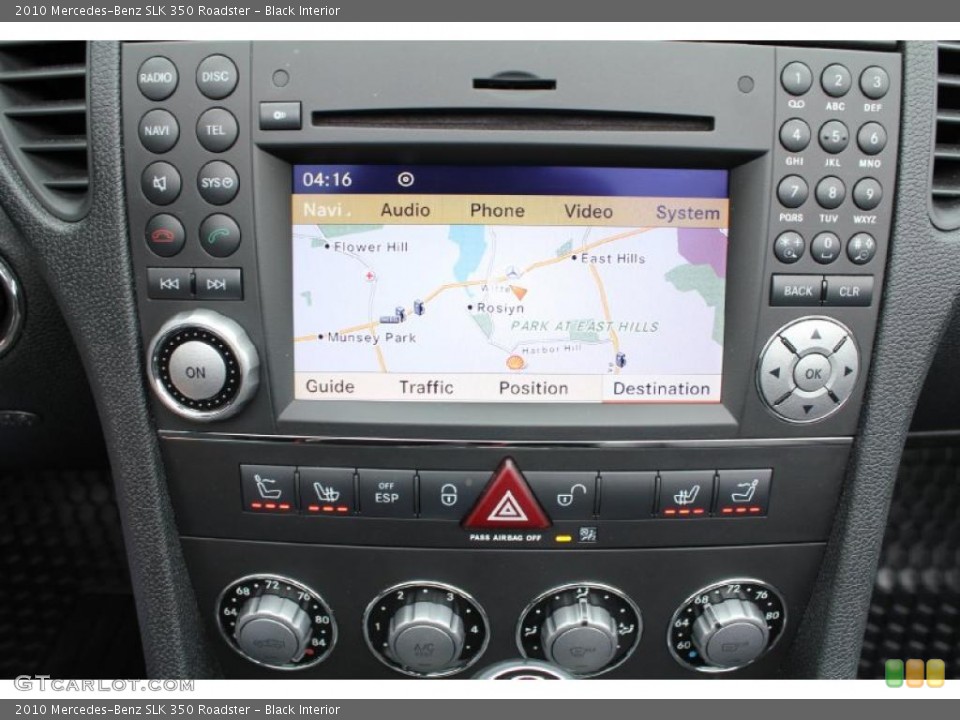 Black Interior Controls for the 2010 Mercedes-Benz SLK 350 Roadster #46756746