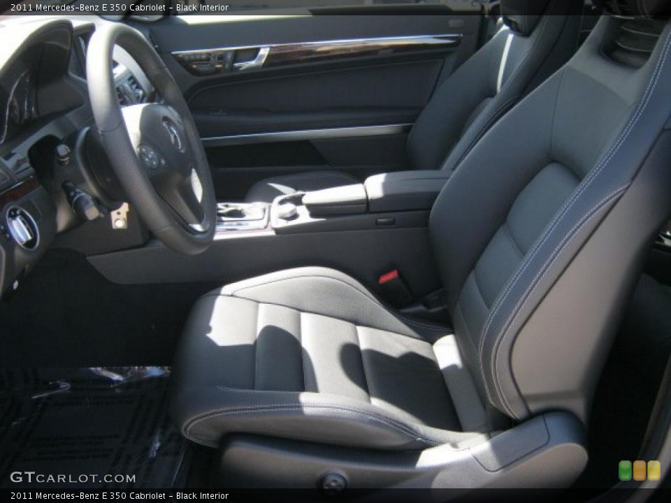 Black Interior Photo for the 2011 Mercedes-Benz E 350 Cabriolet #46757301