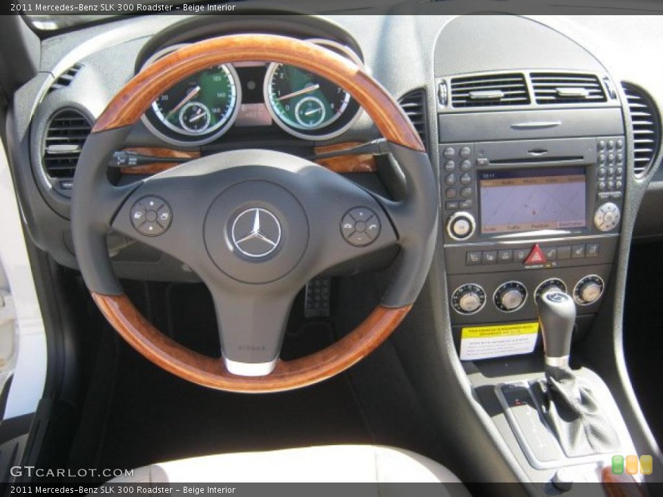 Beige Interior Dashboard for the 2011 Mercedes-Benz SLK 300 Roadster #46757844