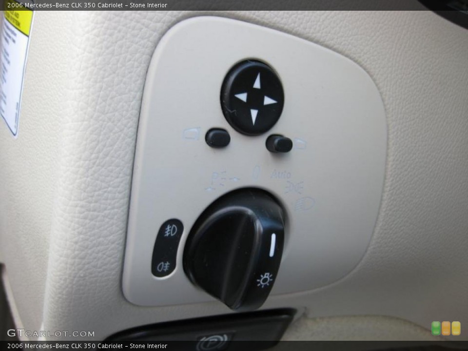 Stone Interior Controls for the 2006 Mercedes-Benz CLK 350 Cabriolet #46758090