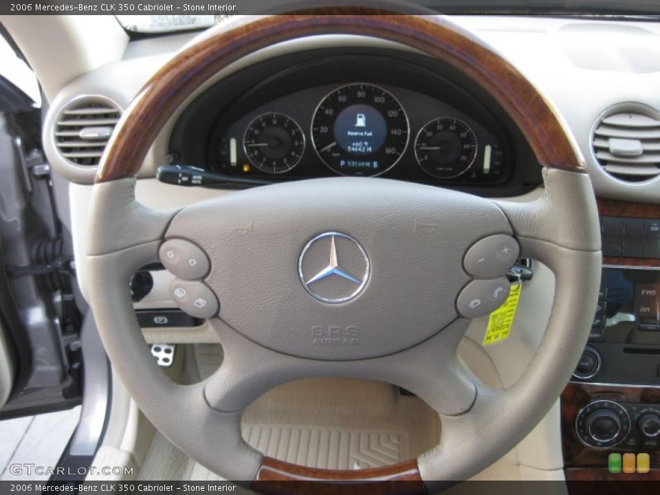 Stone Interior Steering Wheel for the 2006 Mercedes-Benz CLK 350 Cabriolet #46758177