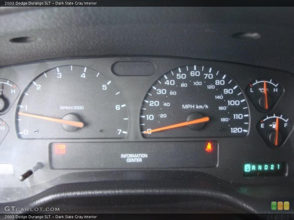 Dark Slate Gray Interior Gauges for the 2003 Dodge Durango SLT #46758474