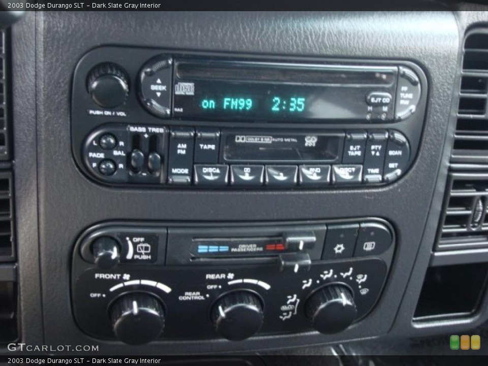 Dark Slate Gray Interior Controls for the 2003 Dodge Durango SLT #46758489