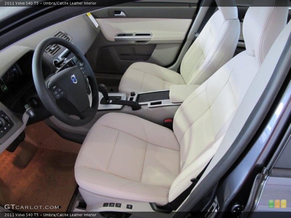 Umbra/Calcite Leather Interior Photo for the 2011 Volvo S40 T5 #46758705