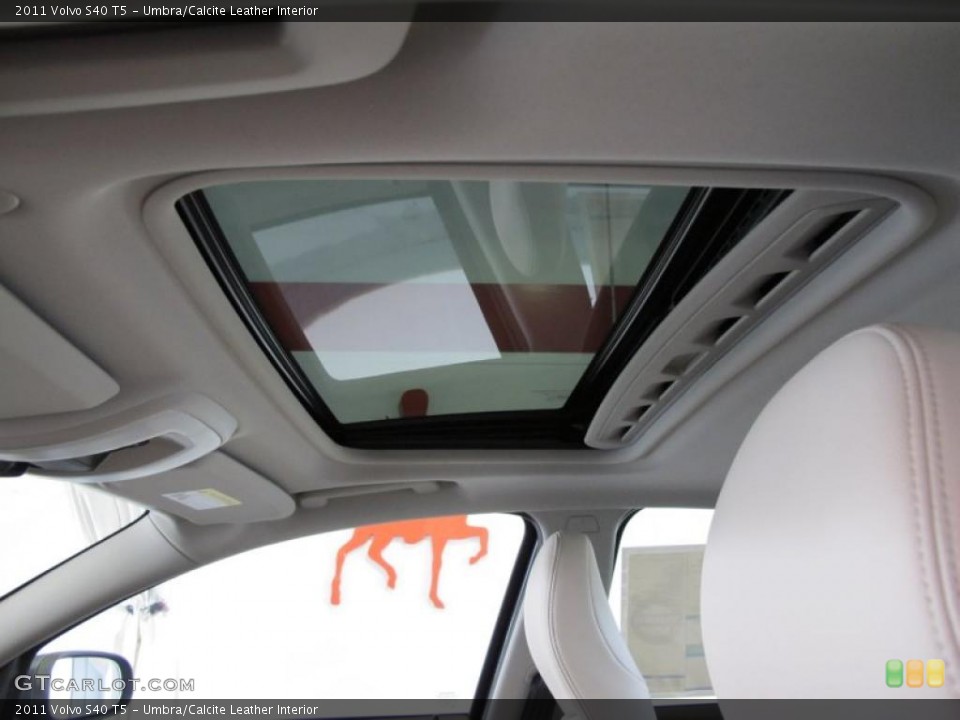 Umbra/Calcite Leather Interior Sunroof for the 2011 Volvo S40 T5 #46758720