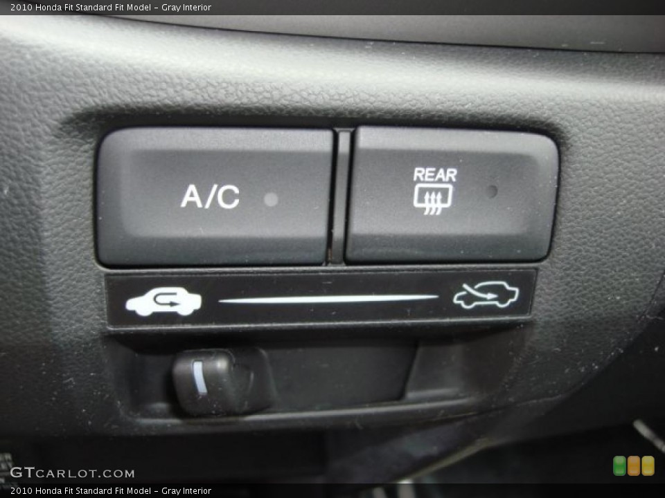Gray Interior Controls for the 2010 Honda Fit  #46759071