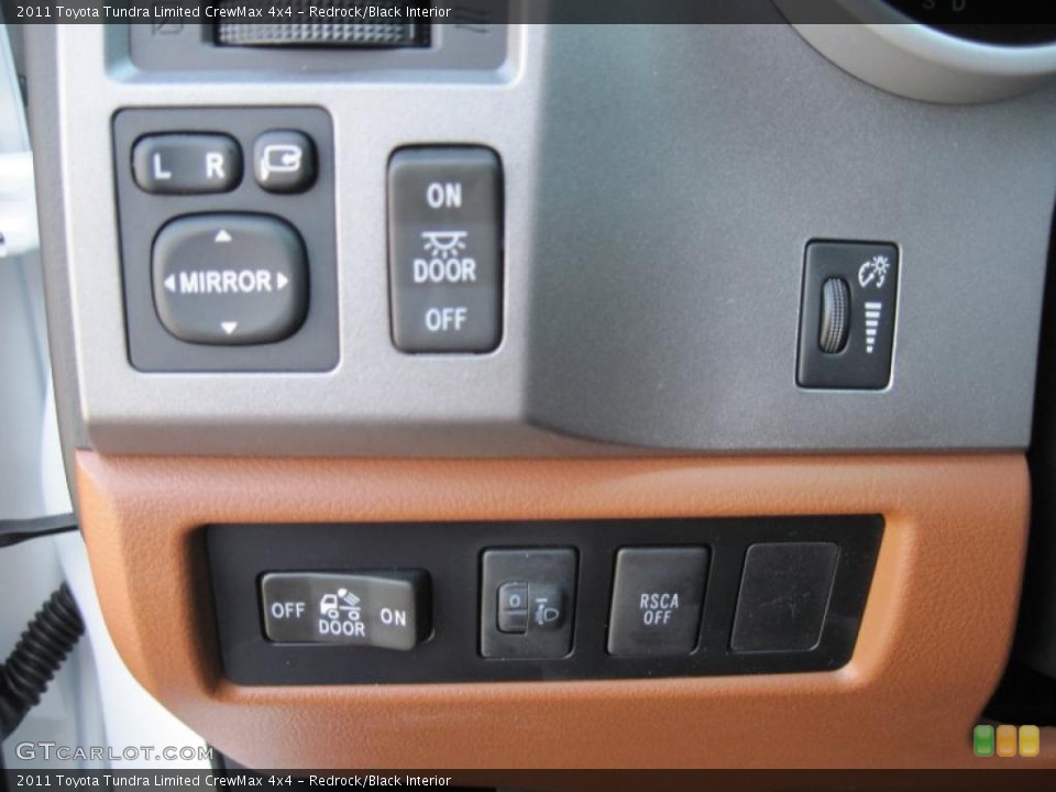 Redrock/Black Interior Controls for the 2011 Toyota Tundra Limited CrewMax 4x4 #46759218