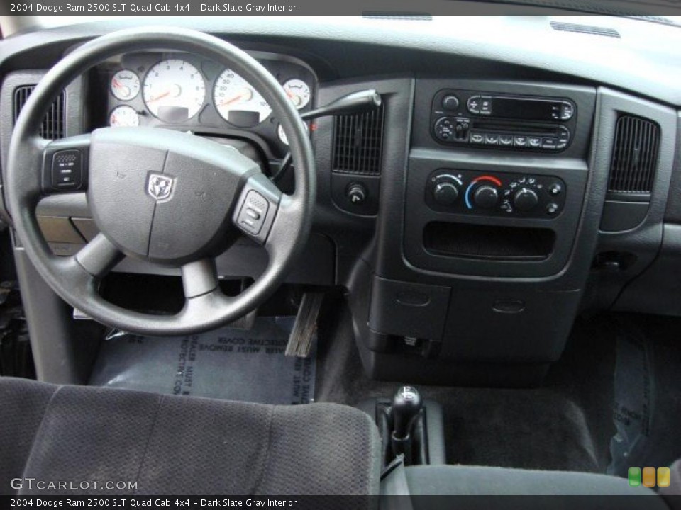 Dark Slate Gray Interior Dashboard for the 2004 Dodge Ram 2500 SLT Quad Cab 4x4 #46759353