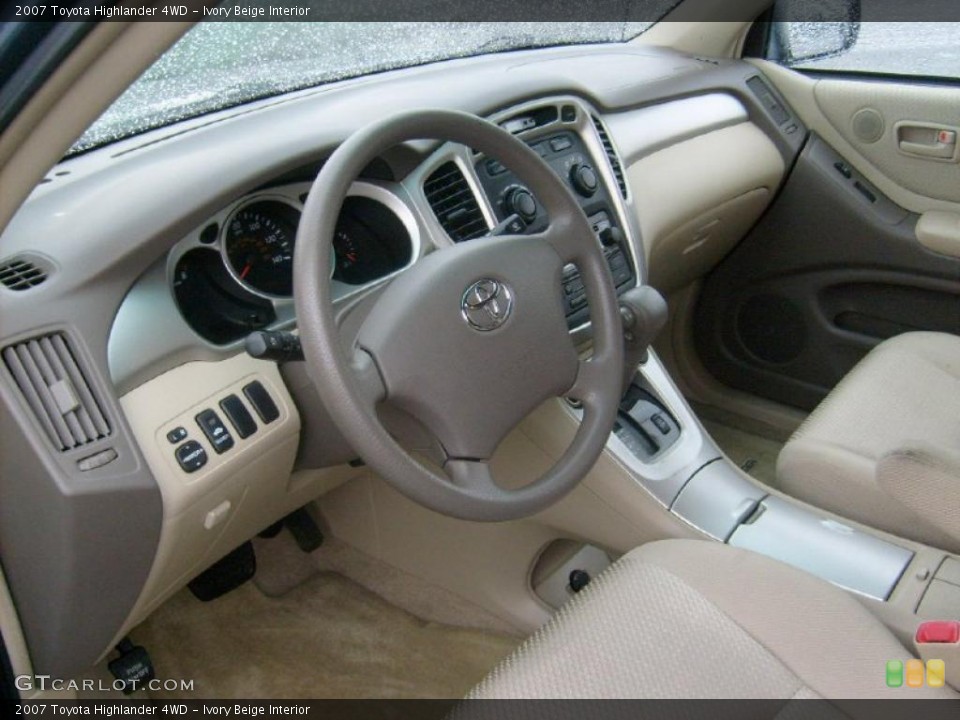 Ivory Beige Interior Prime Interior for the 2007 Toyota Highlander 4WD #46760133