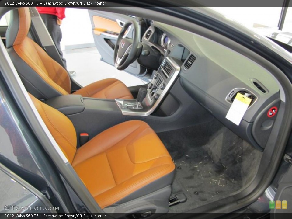 Beechwood Brown/Off Black Interior Photo for the 2012 Volvo S60 T5 #46760271