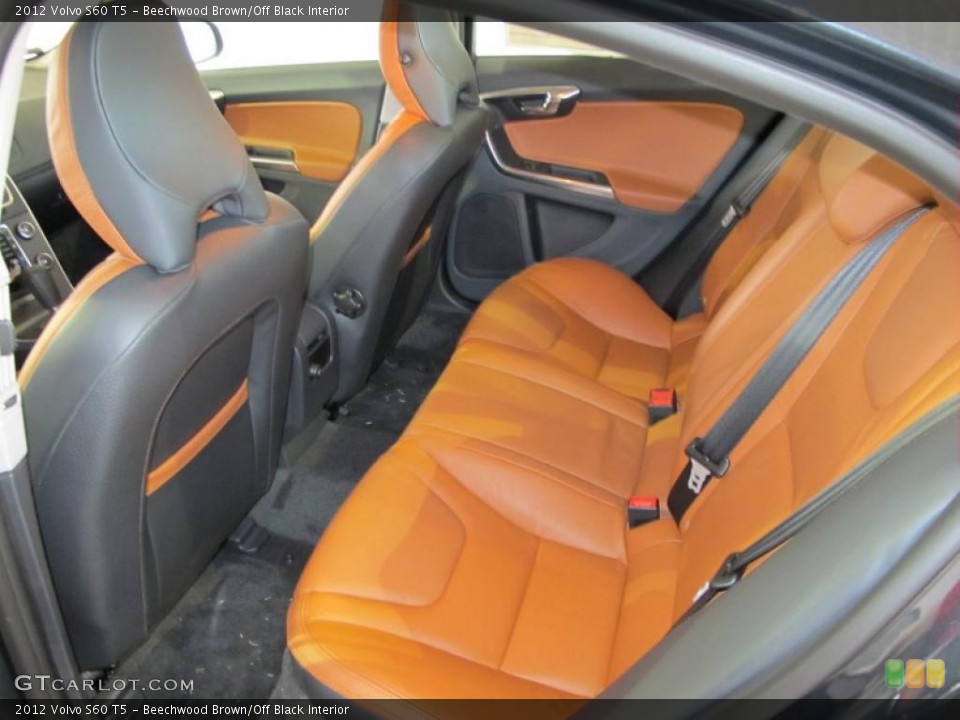 Beechwood Brown/Off Black Interior Photo for the 2012 Volvo S60 T5 #46760283