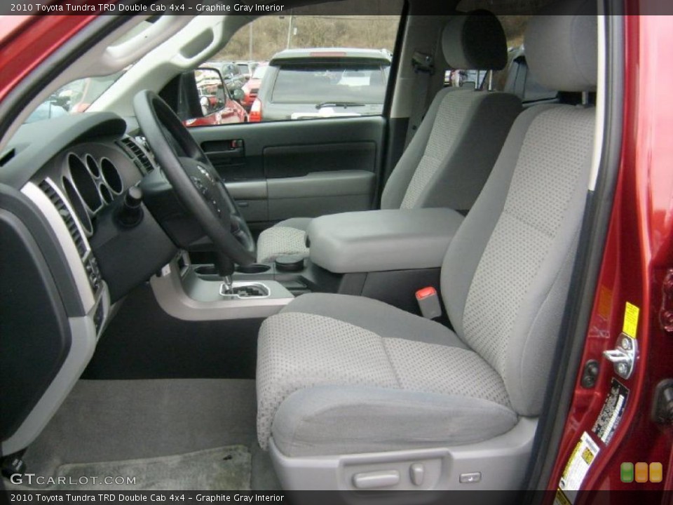 Graphite Gray Interior Photo for the 2010 Toyota Tundra TRD Double Cab 4x4 #46760352