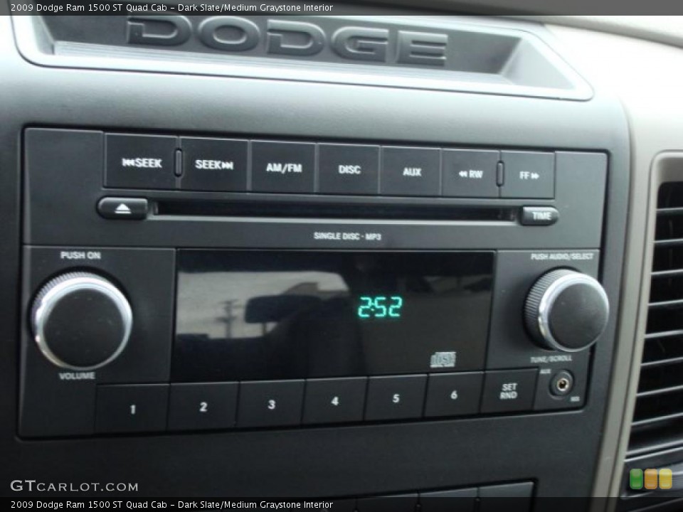 Dark Slate/Medium Graystone Interior Controls for the 2009 Dodge Ram 1500 ST Quad Cab #46760412