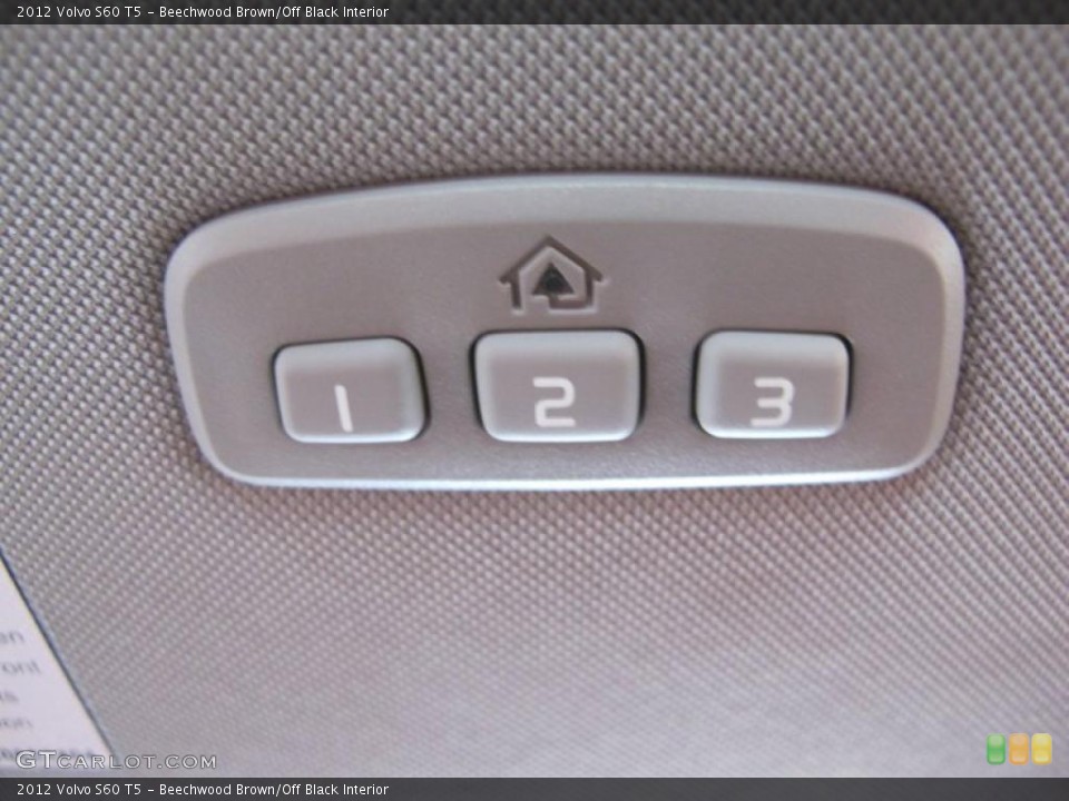 Beechwood Brown/Off Black Interior Controls for the 2012 Volvo S60 T5 #46760421
