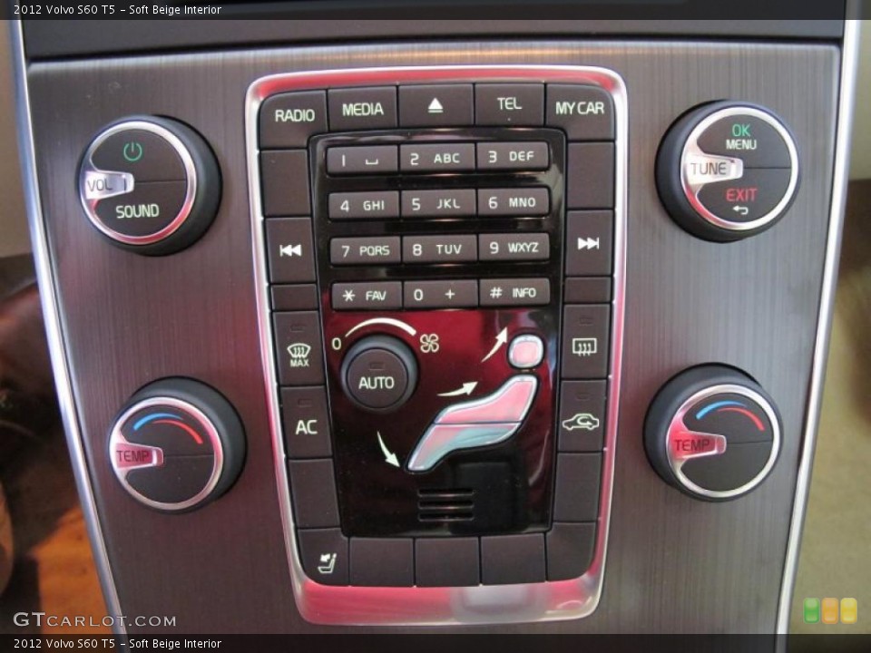 Soft Beige Interior Controls for the 2012 Volvo S60 T5 #46760664