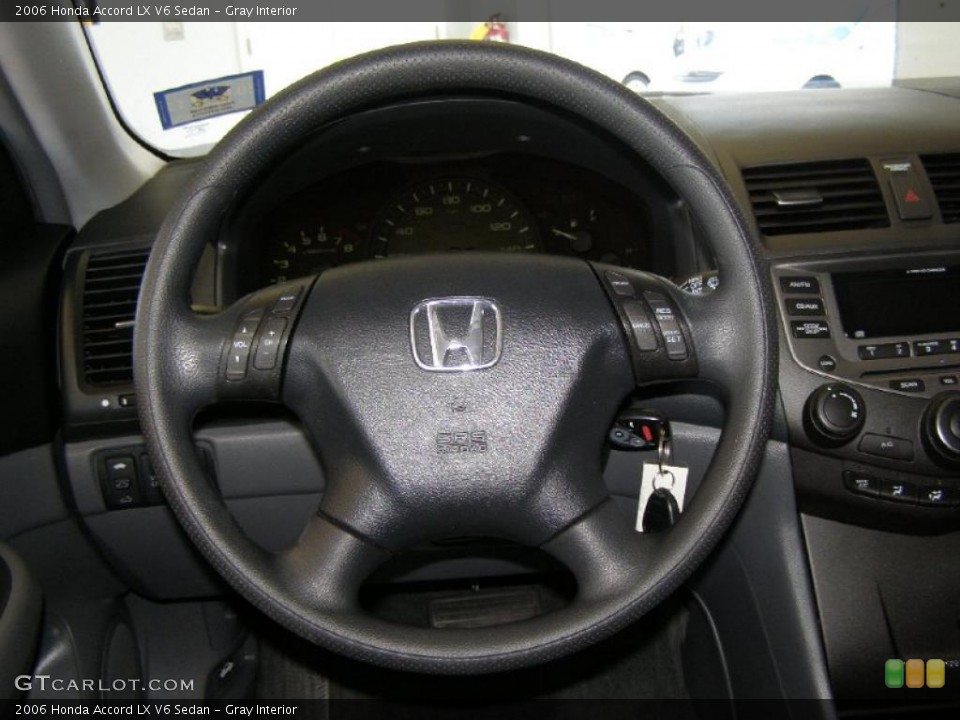 Gray Interior Steering Wheel for the 2006 Honda Accord LX V6 Sedan #46763169