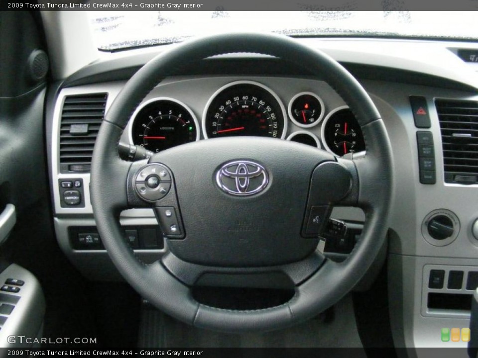 Graphite Gray Interior Steering Wheel for the 2009 Toyota Tundra Limited CrewMax 4x4 #46763865