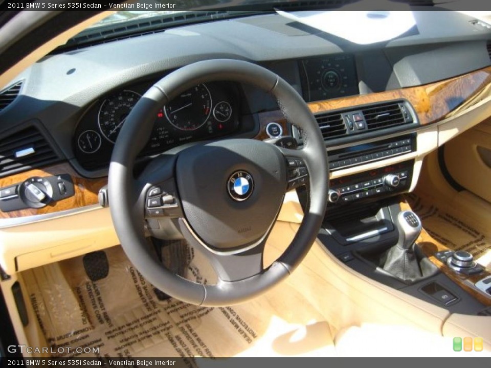 Venetian Beige Interior Transmission for the 2011 BMW 5 Series 535i Sedan #46764468