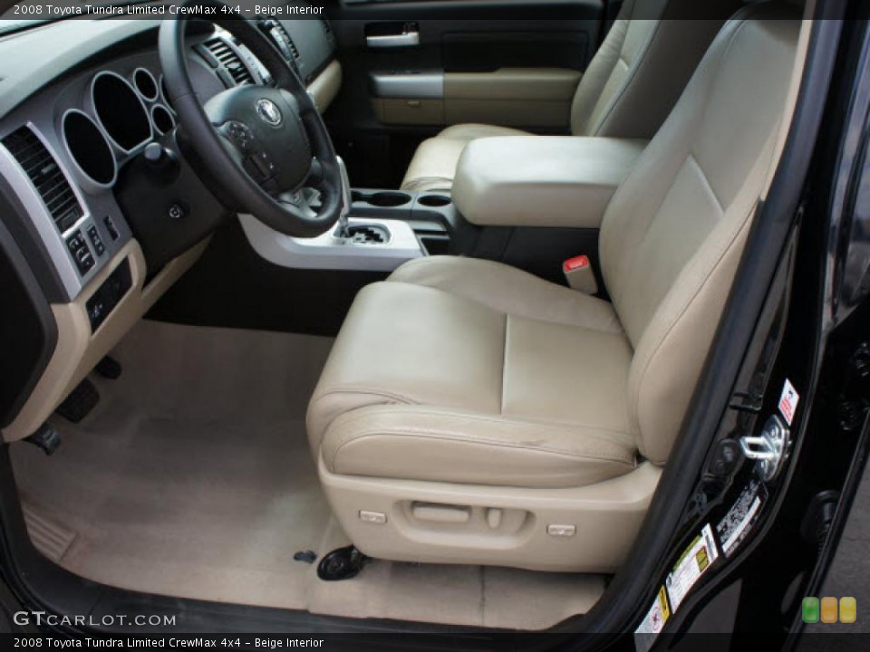 Beige Interior Photo for the 2008 Toyota Tundra Limited CrewMax 4x4 #46765241