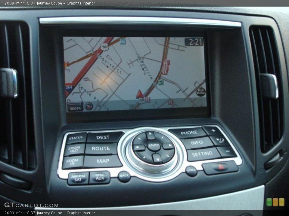 Graphite Interior Navigation for the 2009 Infiniti G 37 Journey Coupe #46765632