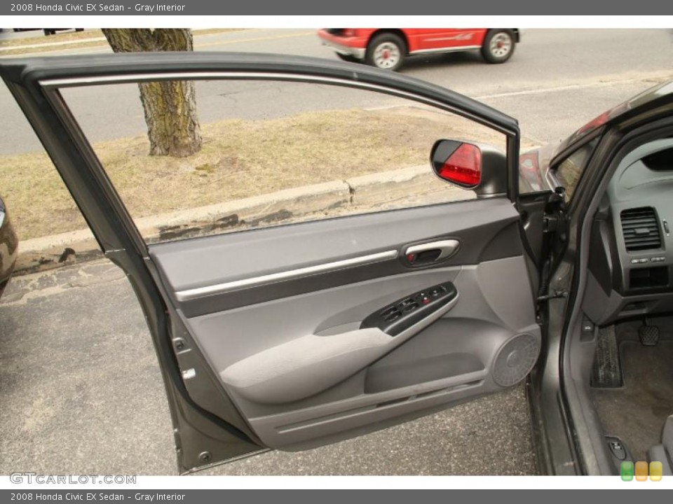 Gray Interior Door Panel for the 2008 Honda Civic EX Sedan #46765677