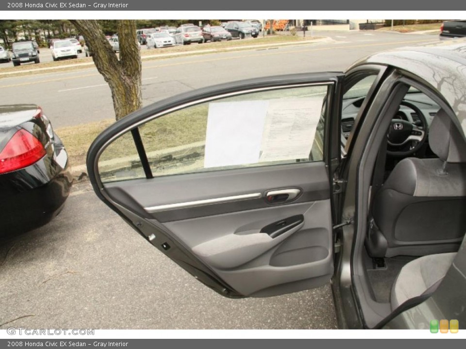 Gray Interior Door Panel for the 2008 Honda Civic EX Sedan #46765689